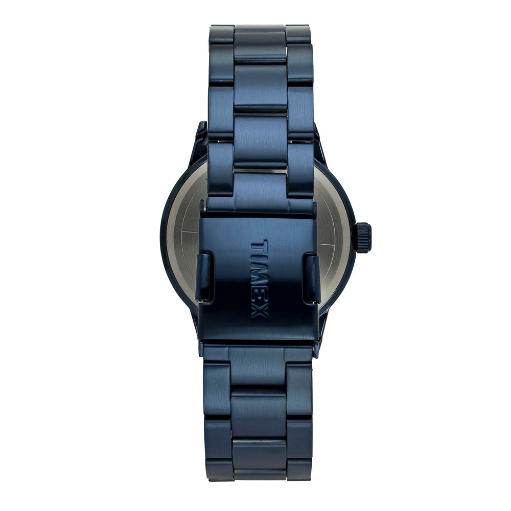 Timex TWEG19946 Men’s Blue Dial Analog Watch with Stainless Steel Bracelet