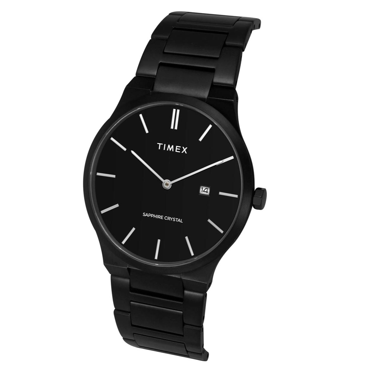 Timex TWEG23603 Men’s Black Dial Quartz Analog Watch with Stainless Steel Strap