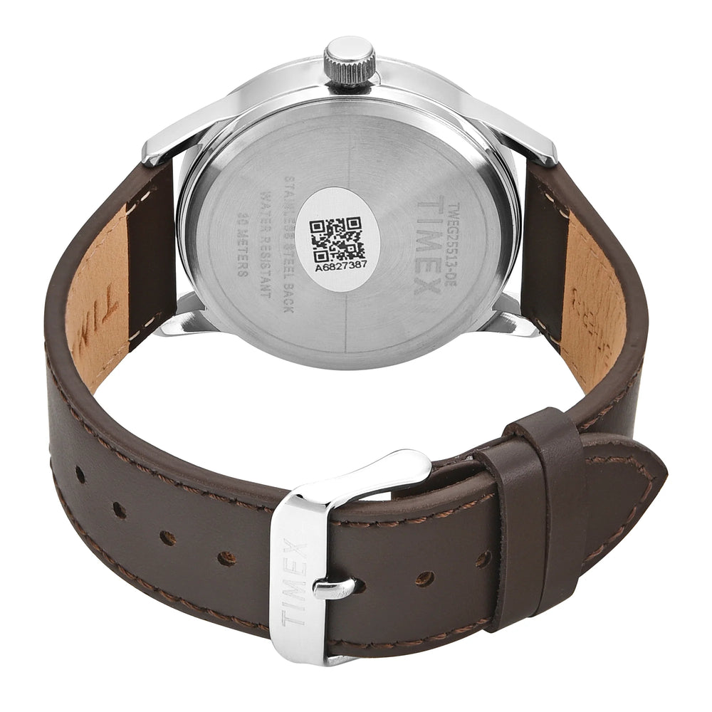 Timex TWEG25513 Trendline Quartz Multifunction Teal Dial Brown Leather Strap Men's Watch