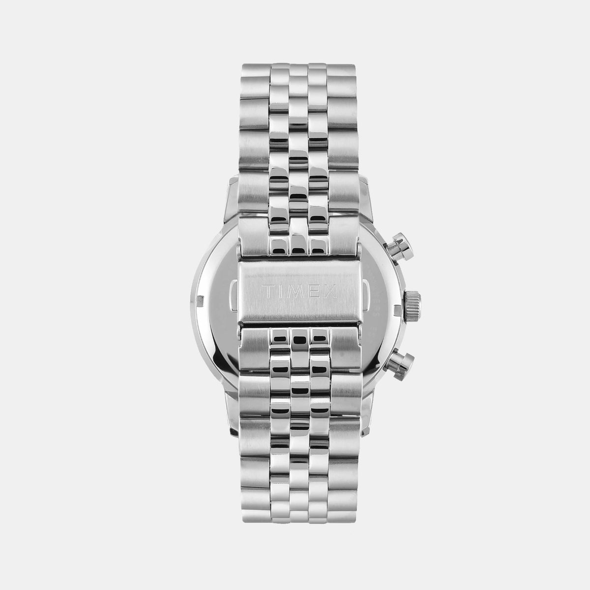 Timex TWEG26704 Silver-Tone Round Dial Analog Men Watch – Stainless Steel Bracelet, Quartz Movement