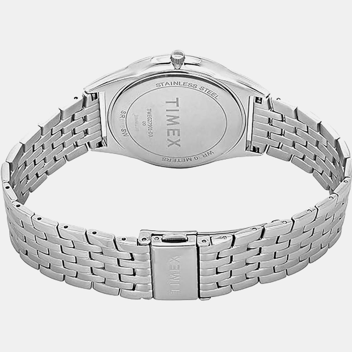 Timex TWEG27901 Blue Dial Round Case Analog Men Watch – Stainless Steel Bracelet, Quartz Movement