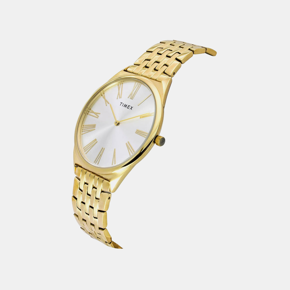 Timex TWEG27902 Silver Dial Round Case Analog Men Watch – Stainless Steel Bracelet, Quartz Movement