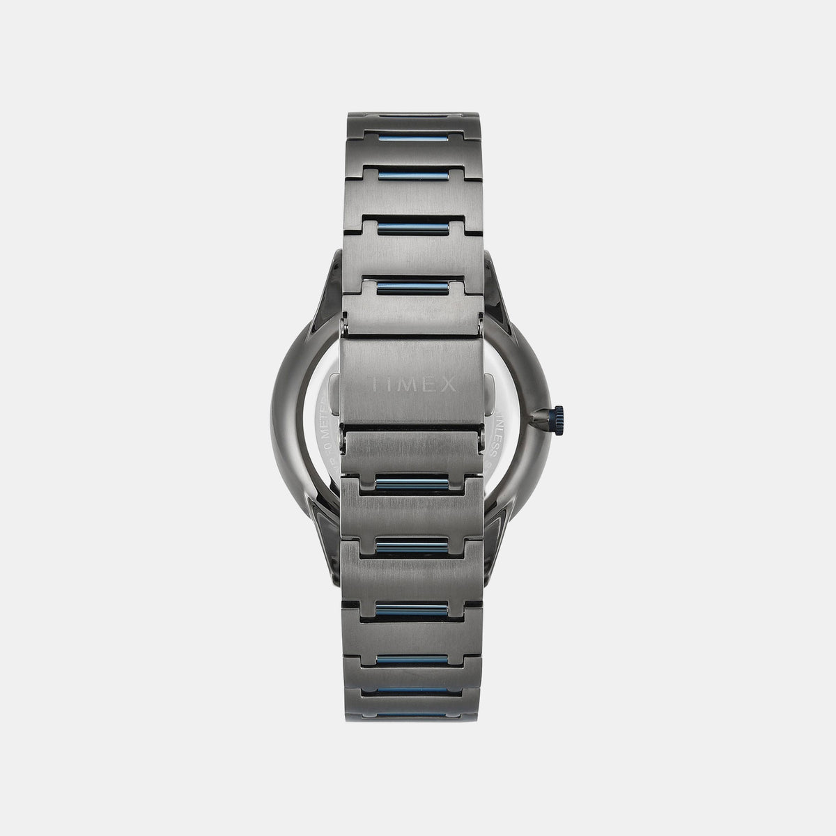 Timex TWEG28003 Grey Dial Round Case Analog Men Watch – Two‑Tone Stainless Steel Bracelet, Quartz Movement
