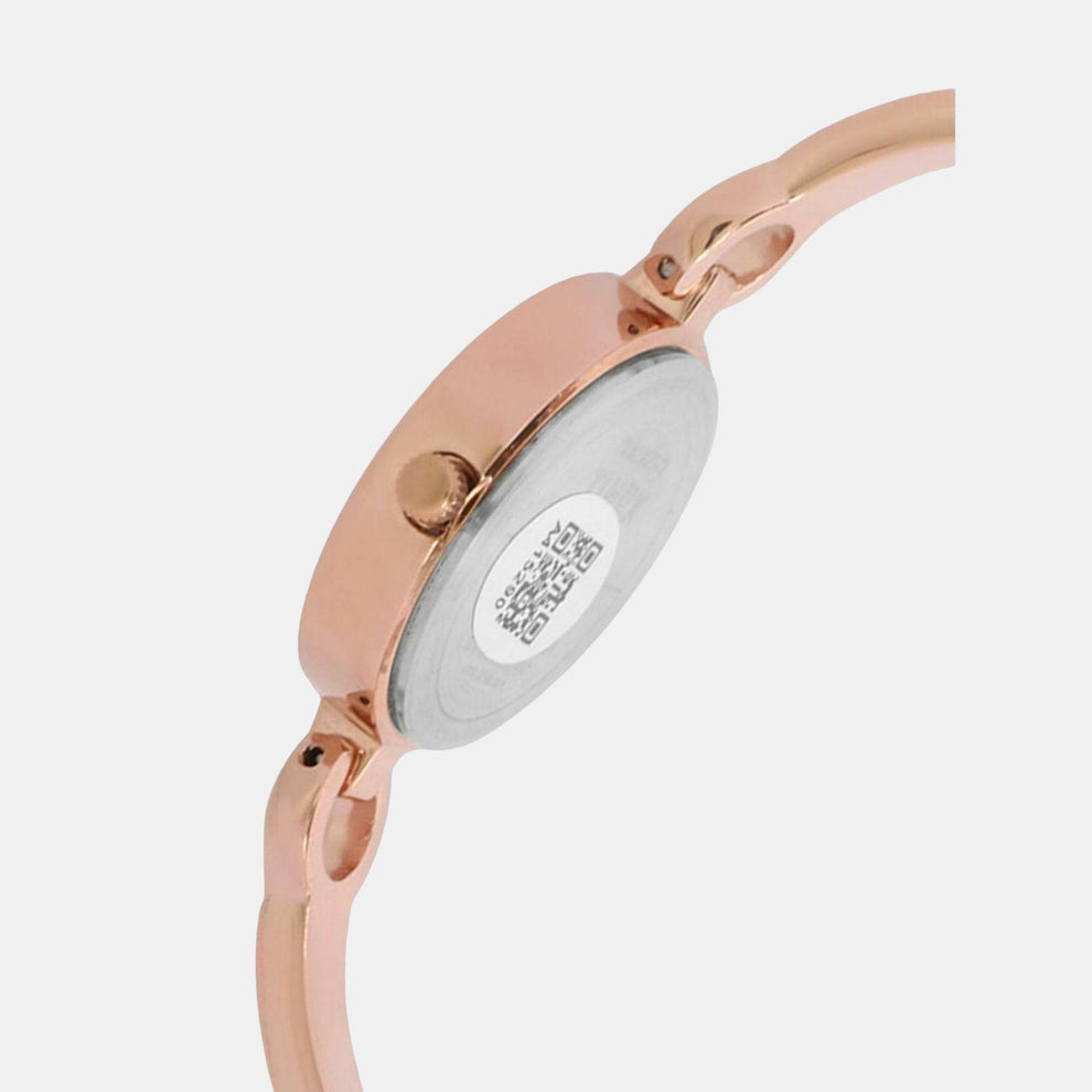 Timex TWEL11425 Women’s Rose‑Gold Dial Rose‑Gold Bracelet Analog Watch