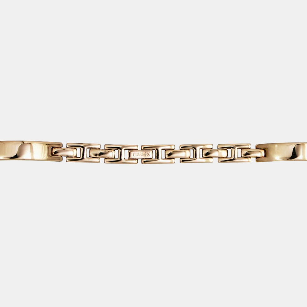 Timex TWEL12804 Women’s Silver Dial Rose-Gold Stainless Steel Analog Watch