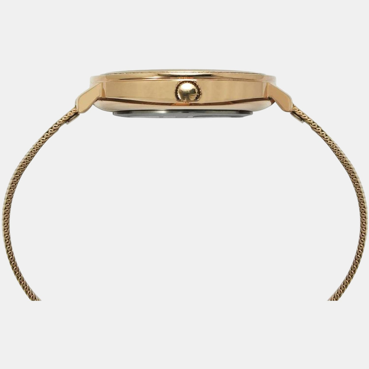 Timex TWEL14701 Analog Quartz Watch for Women – Rose Gold Dial, Rose Gold Stainless Steel Bracelet