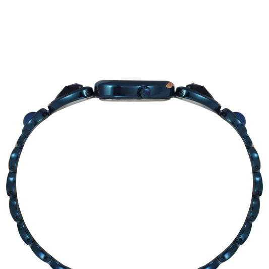 Timex TWEL17702 Quartz Analog Blue Triangle Dial Two-Tone Brass Bracelet Watch For Female