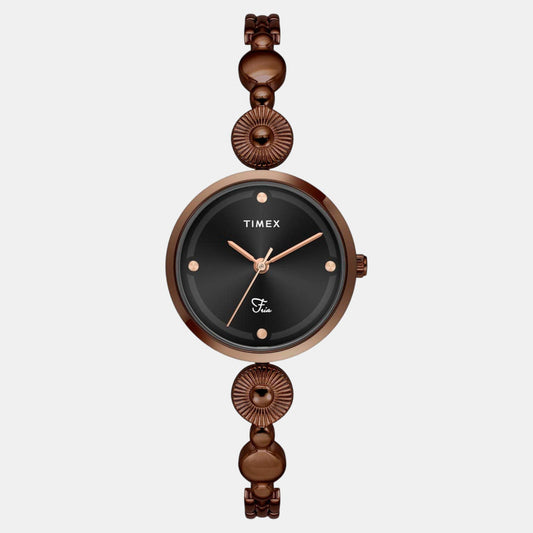Timex TWEL18204 Women’s Black Dial Classic Quartz Analog Watch