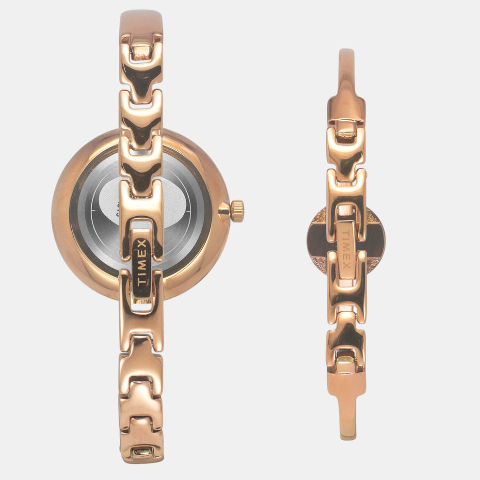Timex TWEL18502 Women’s Rose Gold Dial Quartz Analog Watch