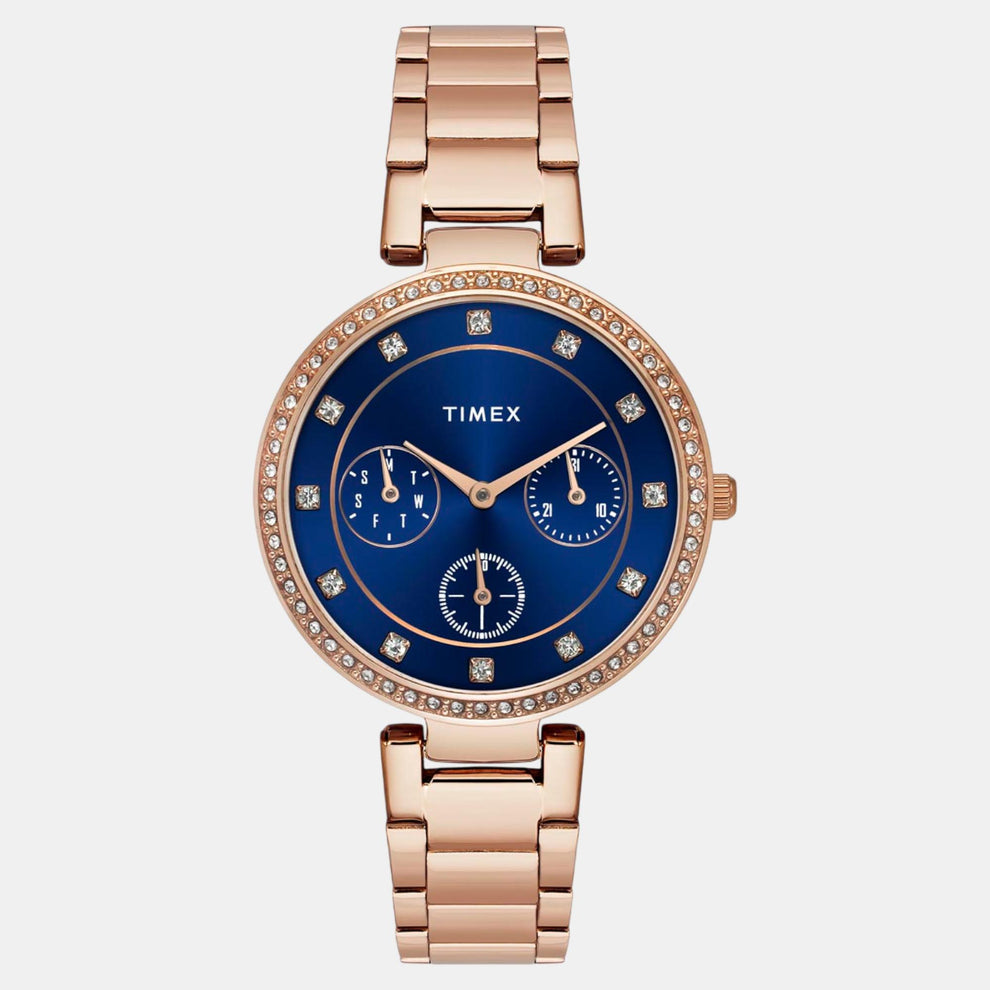 Timex TWEL18703 Women’s Blue Dial Quartz Multifunction Watch