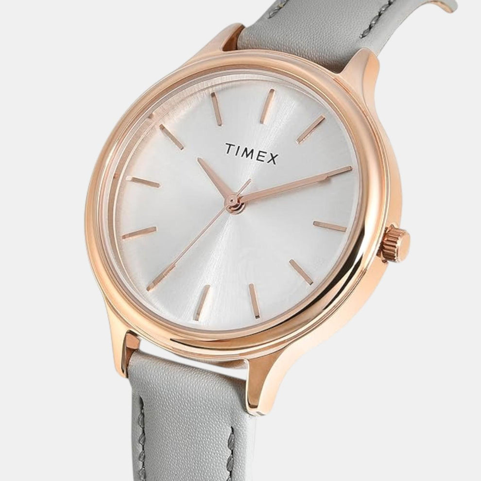 Timex TWTG12104 Men’s Silver Dial Analog Watch with Stainless Steel