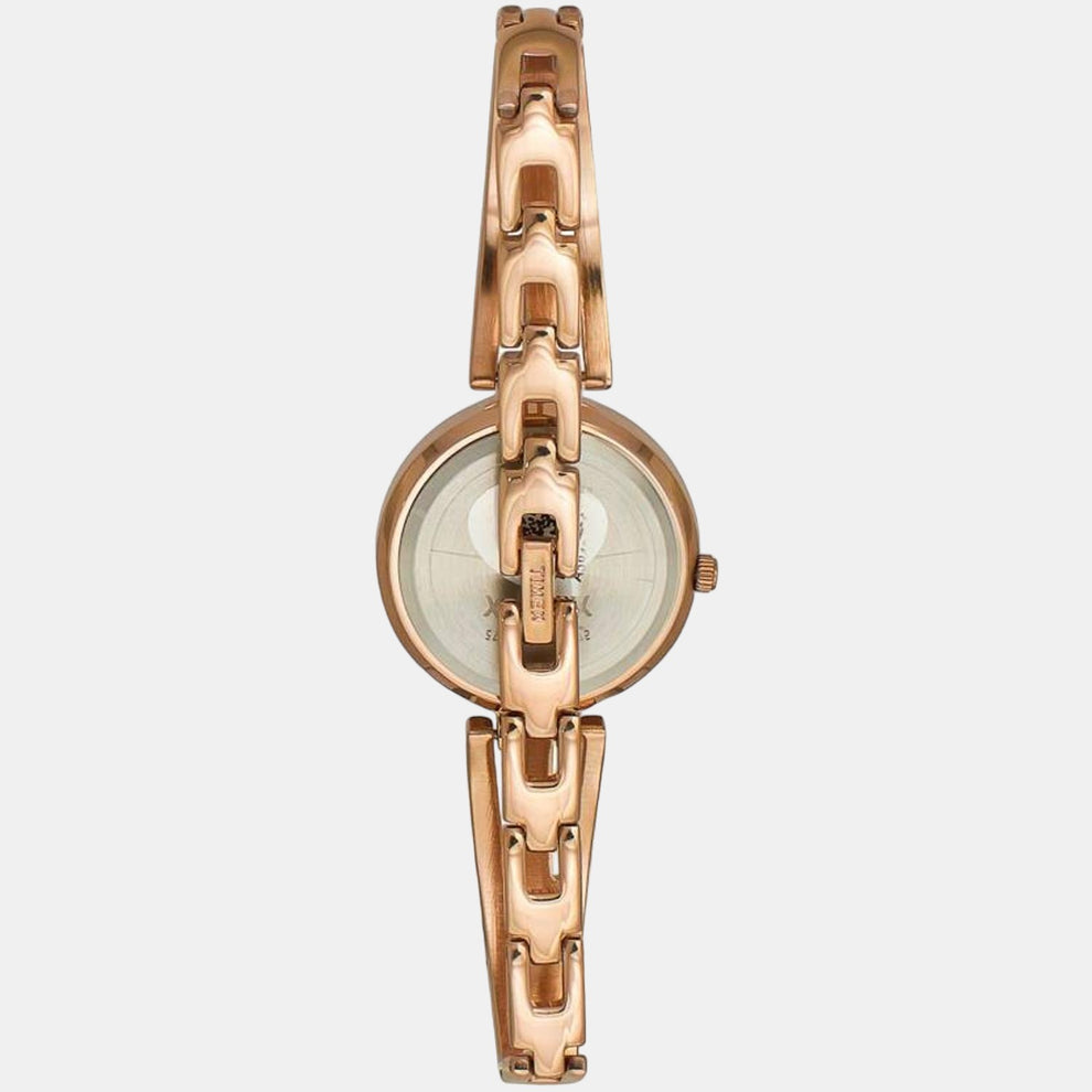 Timex TWTL10305 Women’s Rose‑Gold Dial Rose‑Gold Bracelet Analog Watch
