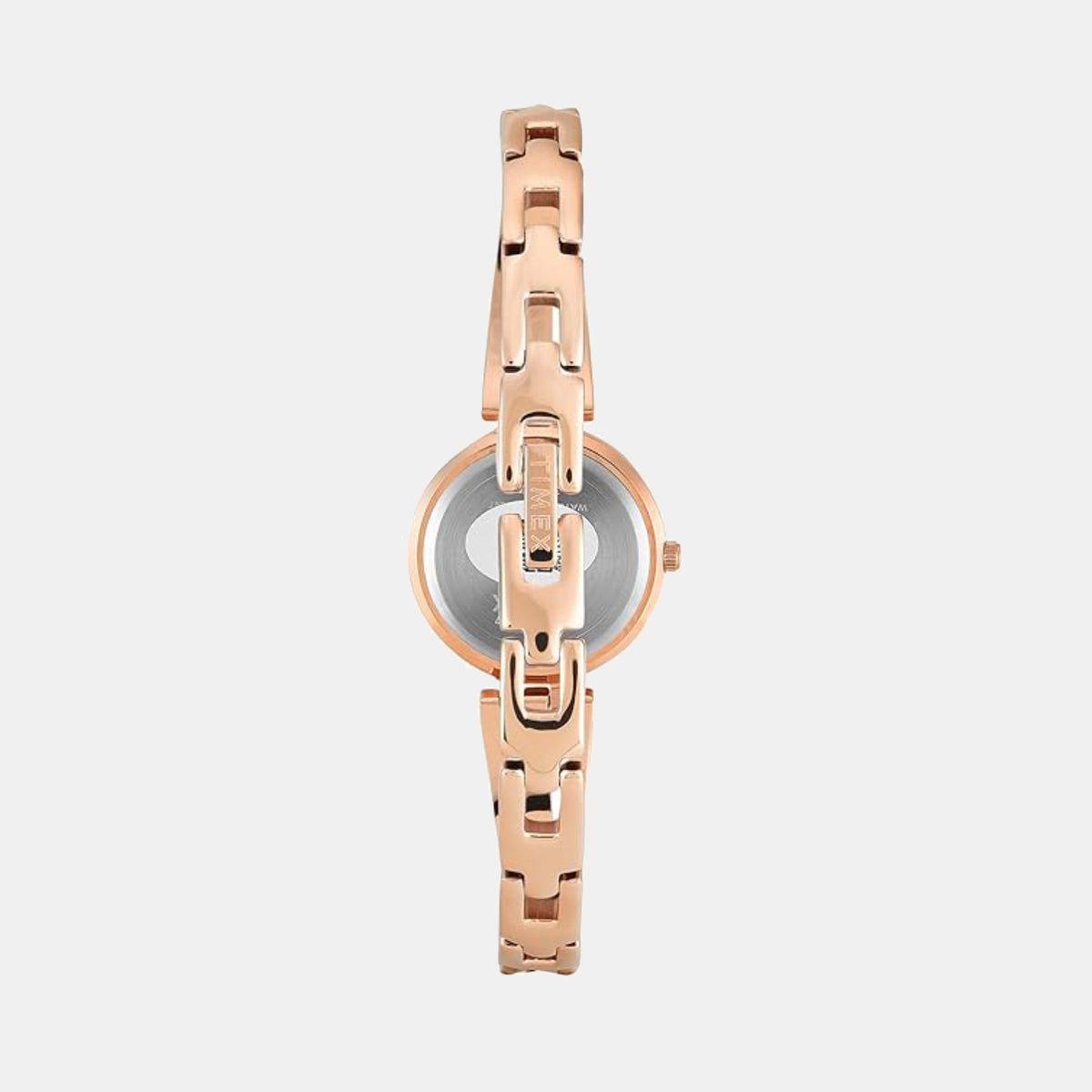 Timex TWTL10323 Pink Round Dial Analog Watch for Women – Rose Gold Brass Strap, 29.5 mm Case