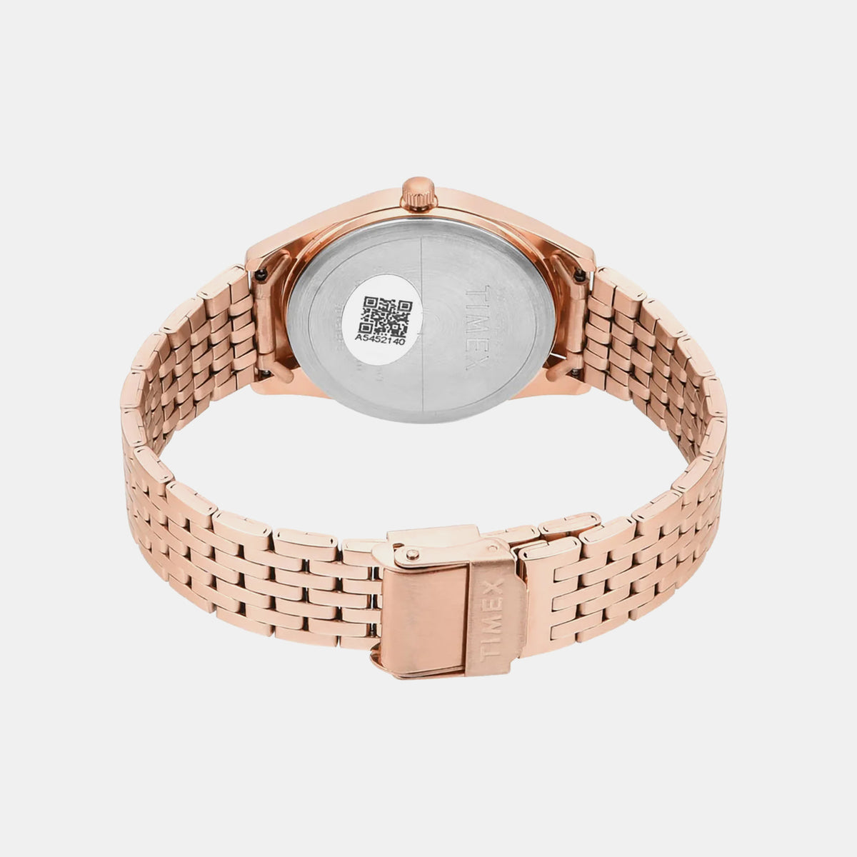 Timex TWTL14102 Quartz Analog White Round Dial Stainless Steel Bracelet Watch For Female