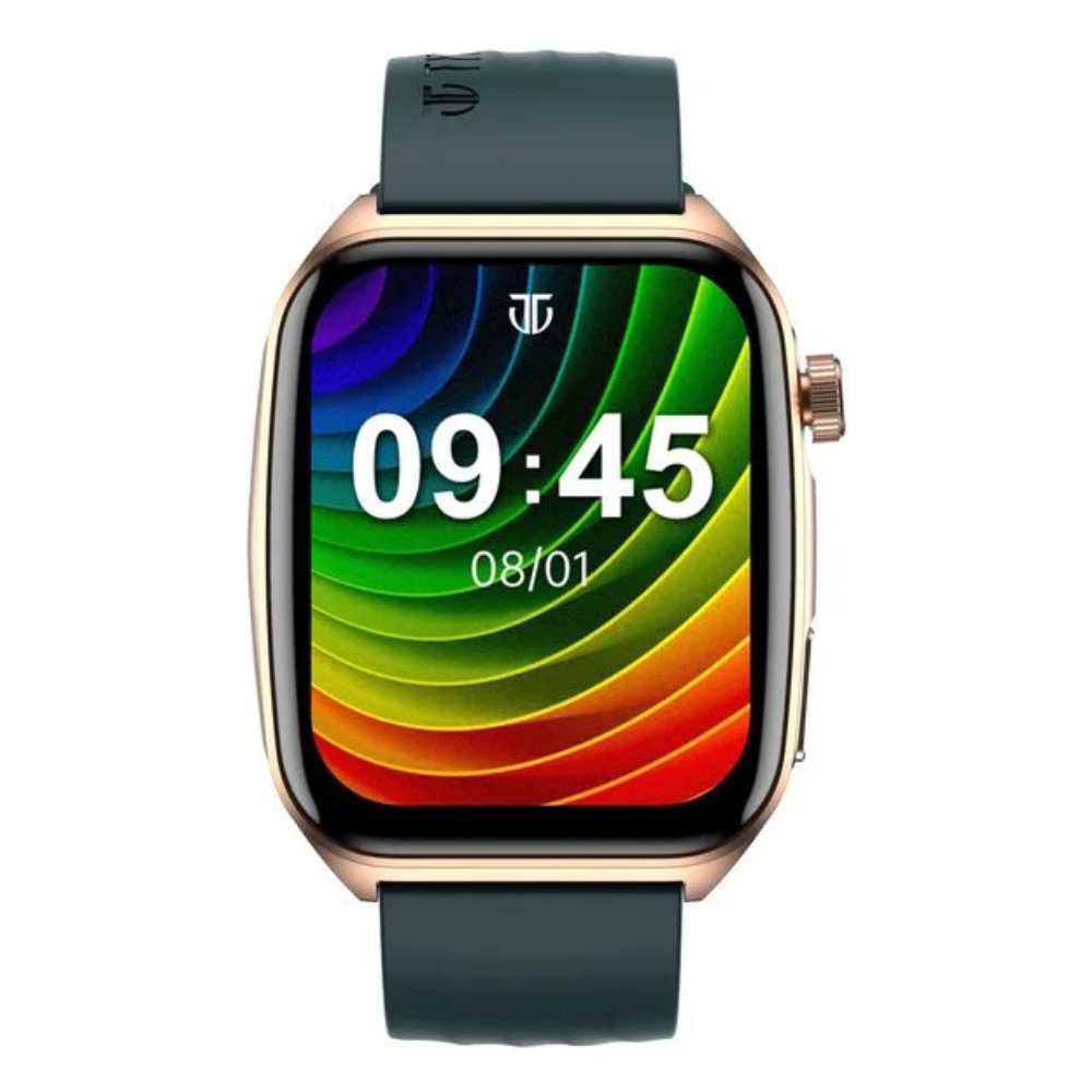 Titan 90299WP01K Smart 4.0 1.93" AMOLED Bluetooth Calling Smartwatch Teal Green Silicone Strap