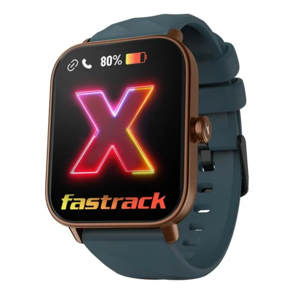 Fastrack 38100PP08K Limitless Glide X Unisex Teal Bluetooth Calling Smartwatch with 1.83" UltraVU TFT Display