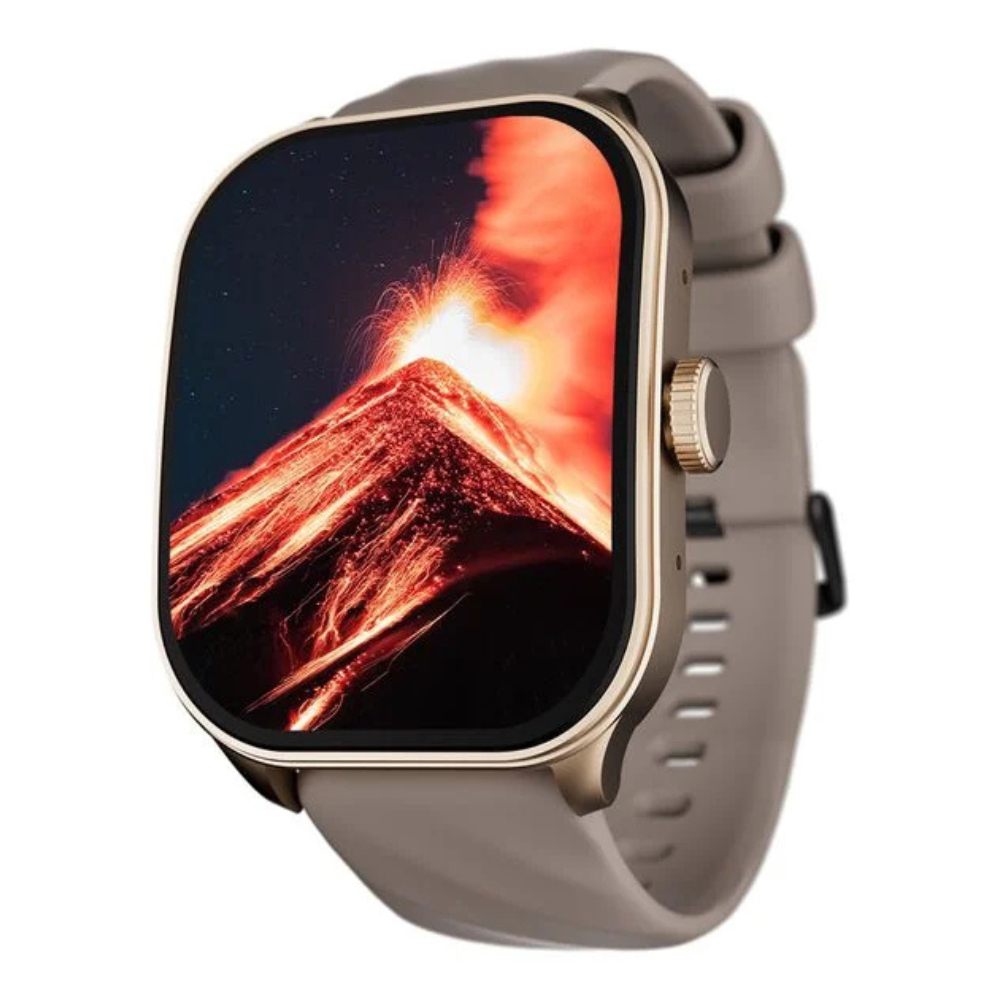 Fastrack 38086PP13 Limitless FS2 Pro Smartwatch 1.96" Super AMOLED Display BT Calling Beige Silicone Strap