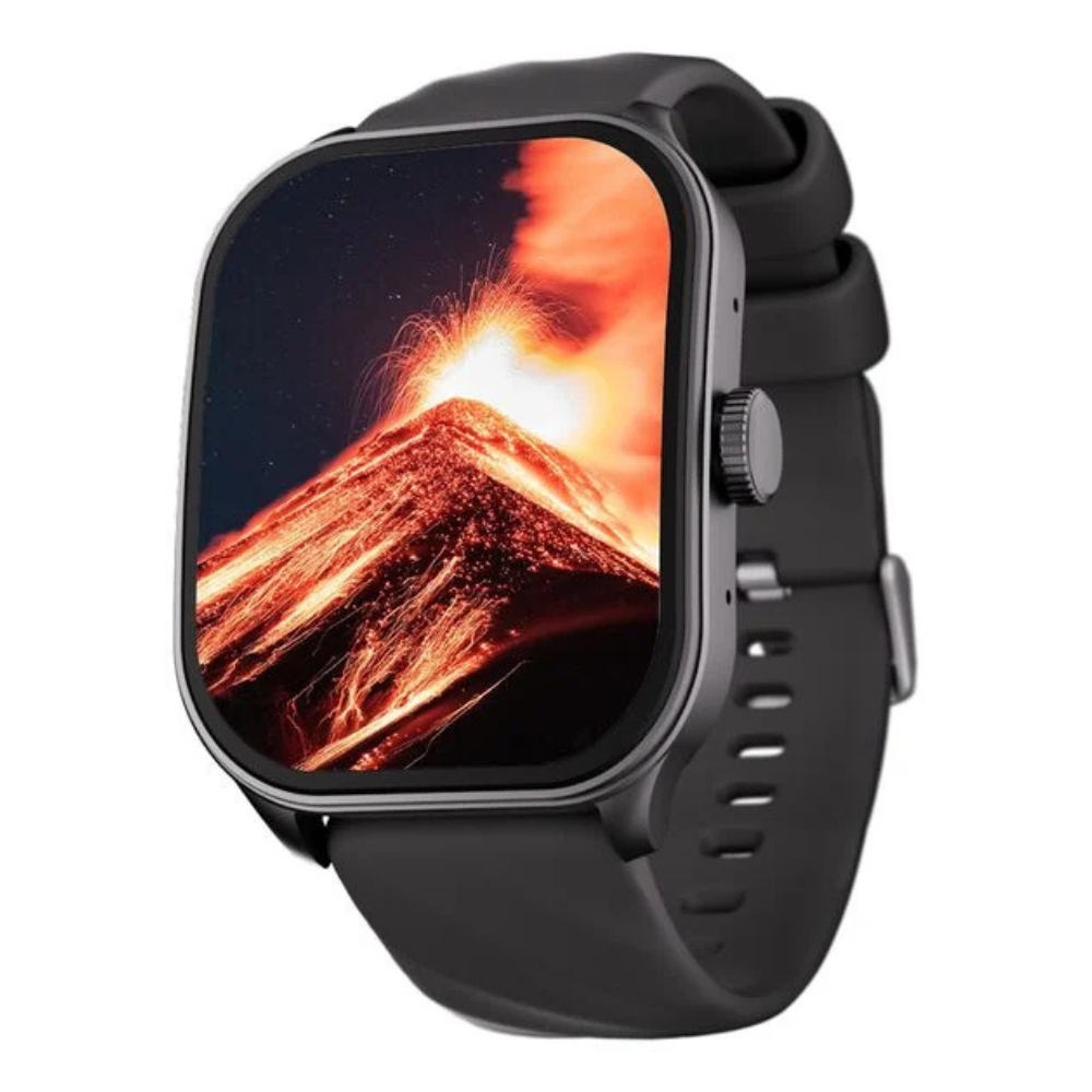 Fastrack 38086PP01 Limitless FS2 Pro Smartwatch 1.96" Super AMOLED Display BT Calling Black Silicone Strap