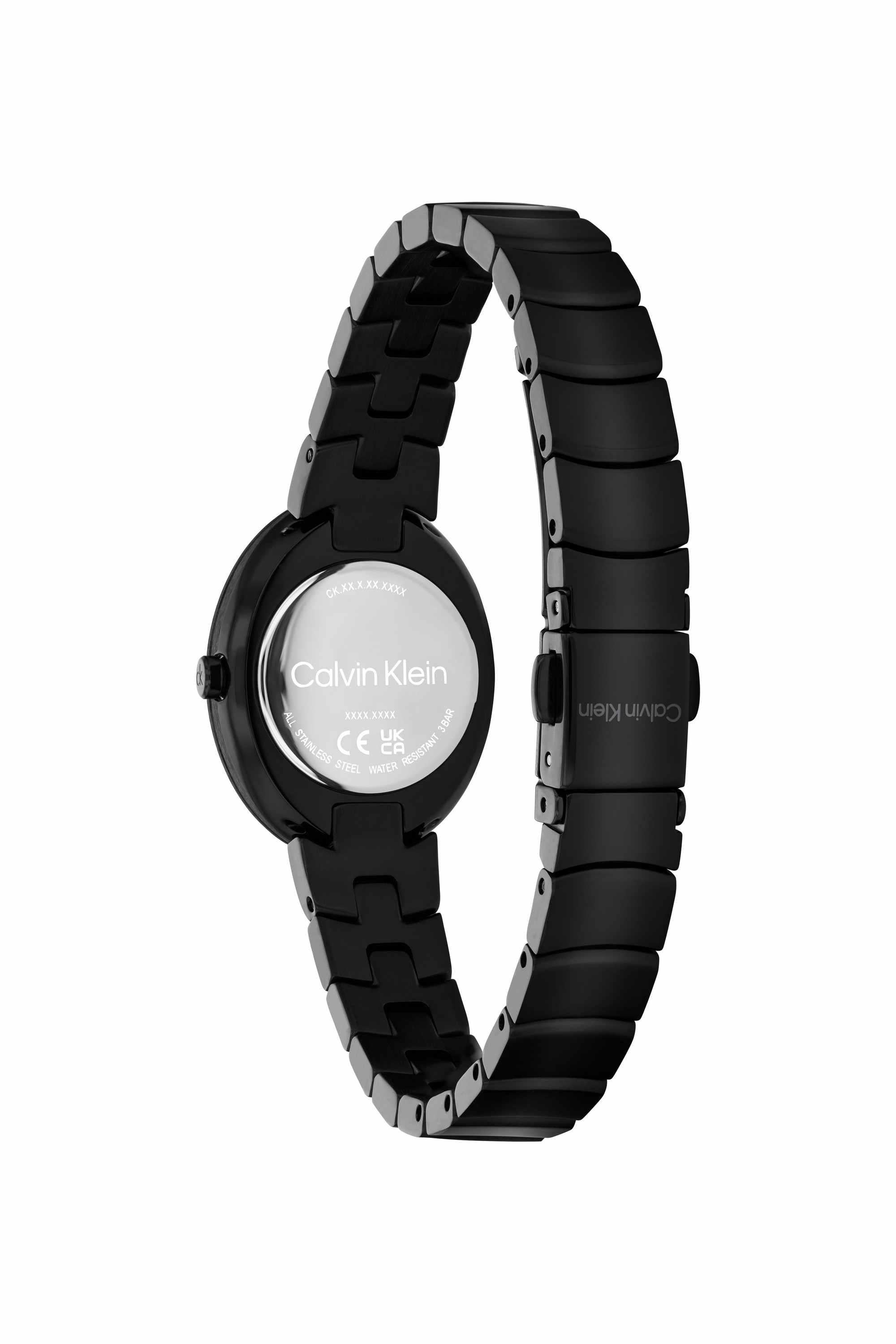 Calvin Klein 25100150 Twisted Bezel Women's Black Oval Analog Watch