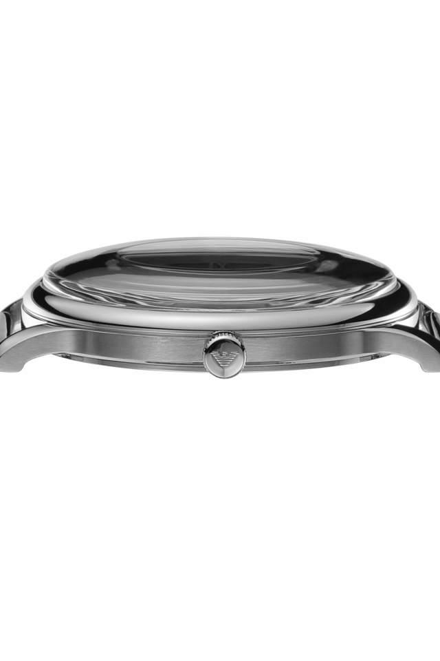 Emporio Armani AR11578I Minimalist Men's Green Dial Silver Mesh Stainless Steel Watch