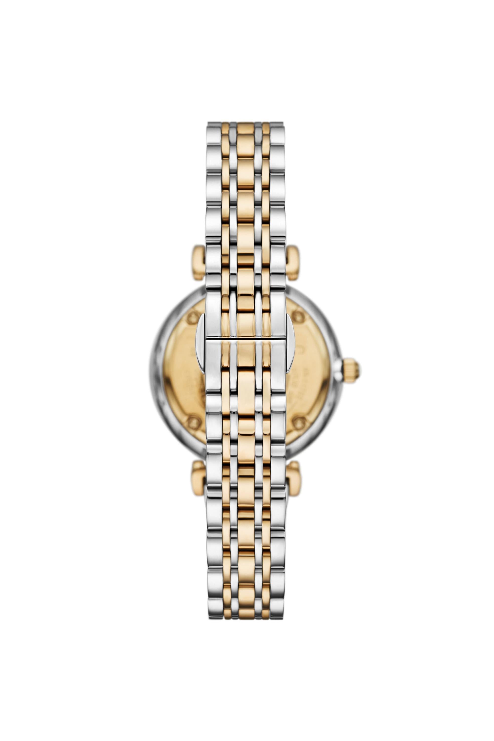 Emporio Armani AR11702I Gianni Women's Champagne Dial Two-Tone Stainless Steel Analog Watch