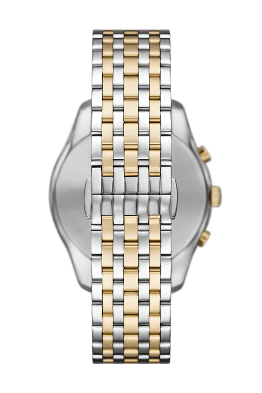 Emporio Armani AR11713I Dario Men's Black Dial Two-Tone Chronograph Stainless Steel Watch