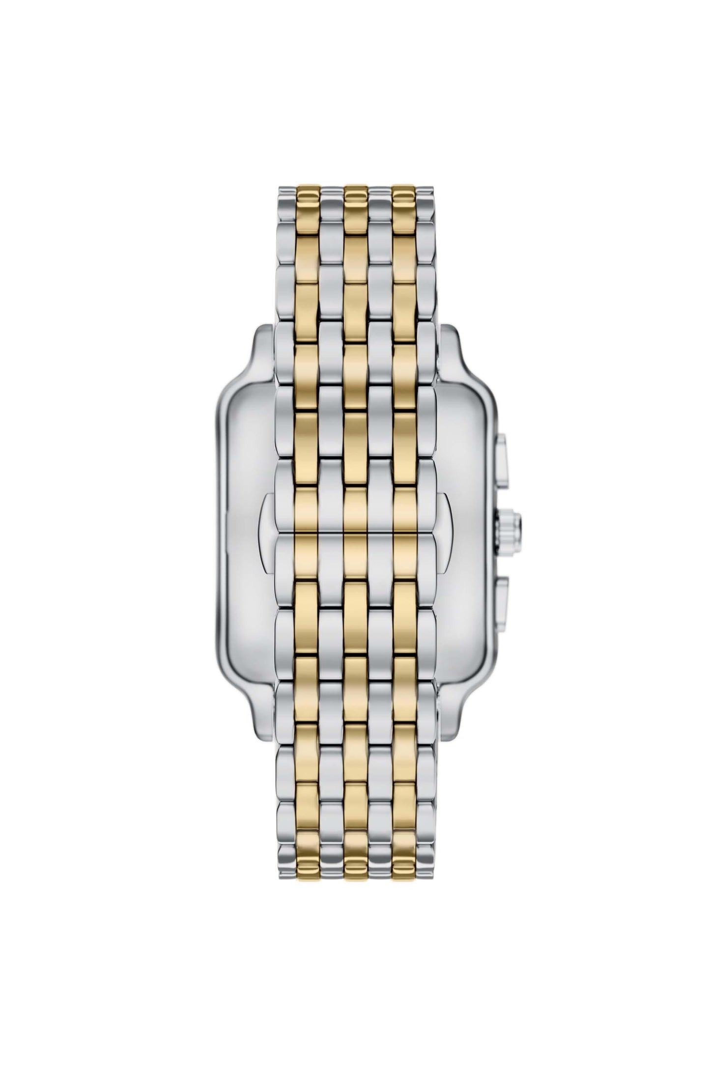 Emporio Armani AR11752I Diego Men's Silver Dial Two-Tone Rectangular Chronograph Stainless Steel Watch
