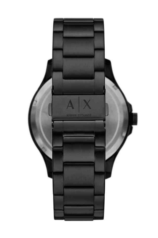 Armani Exchange AX2463I Men's Automatic Skeleton Watch Black Dial Black Stainless Steel Bracelet