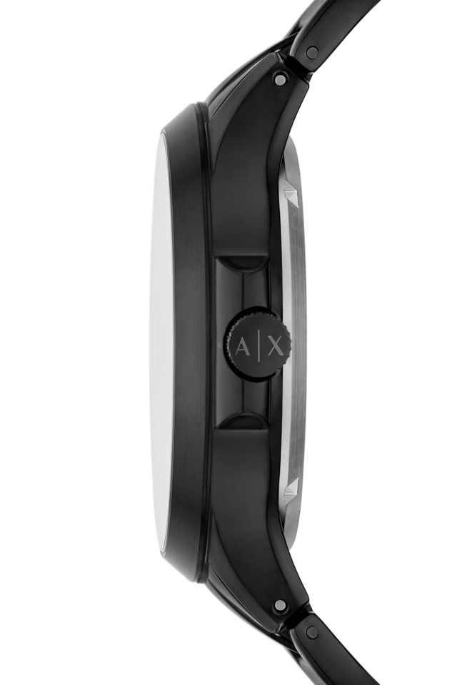 Armani Exchange AX2463I Men's Automatic Skeleton Watch Black Dial Black Stainless Steel Bracelet