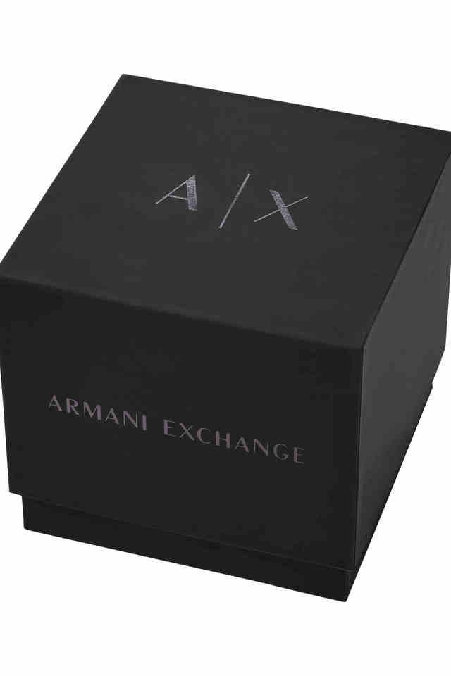 Armani Exchange AX2463I Men's Automatic Skeleton Watch Black Dial Black Stainless Steel Bracelet