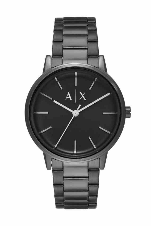 Armani Exchange AX2761I Men's Quartz Analog Watch Black Dial Gunmetal Stainless Steel Bracelet