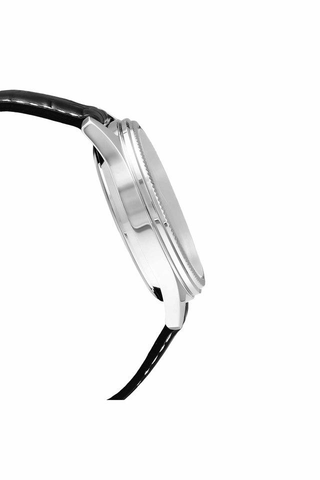 Casio A838 Enticer Quartz Analog Men’s Watch with Black Dial, Black Leather Strap, Multi-Function Sub-Dials