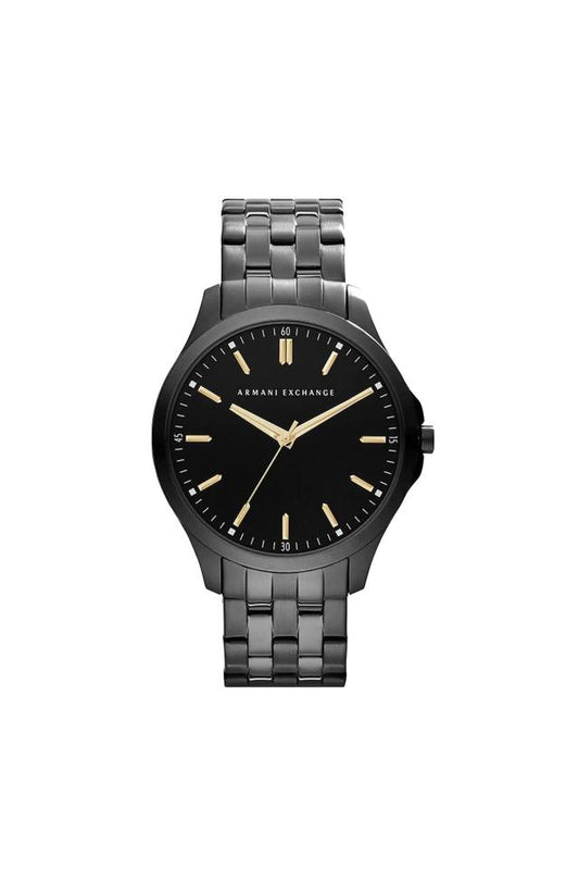 Armani Exchange AX2144I Men's Quartz Analog Watch Black Dial Black Stainless Steel Bracelet