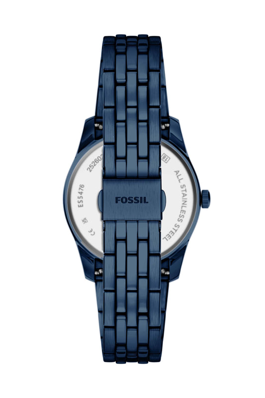 Fossil ES5460I Women's Quartz Day-Date Watch Rose Gold Dial Rose Gold Stainless Steel Strap