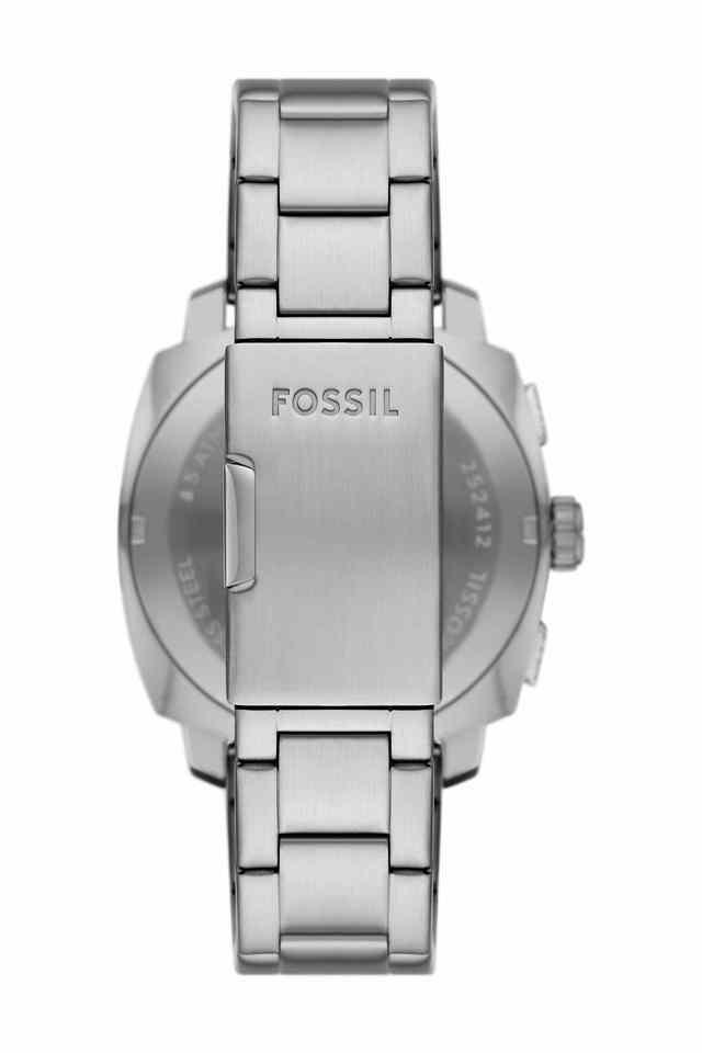 Fossil FS6096I Men's Quartz Chronograph Watch Blue Dial Silver Stainless Steel Strap