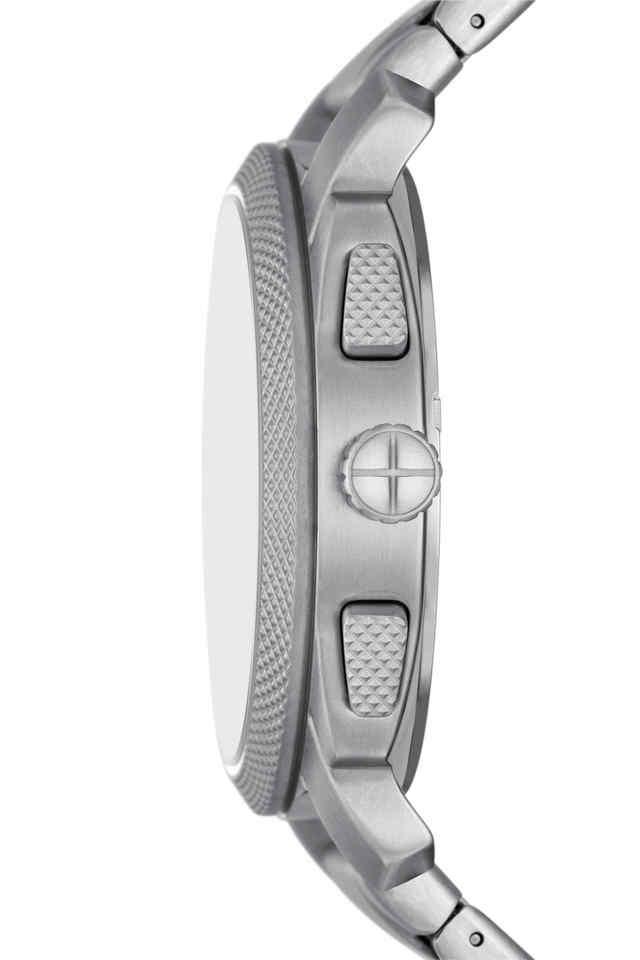 Fossil FS6096I Men's Quartz Chronograph Watch Blue Dial Silver Stainless Steel Strap