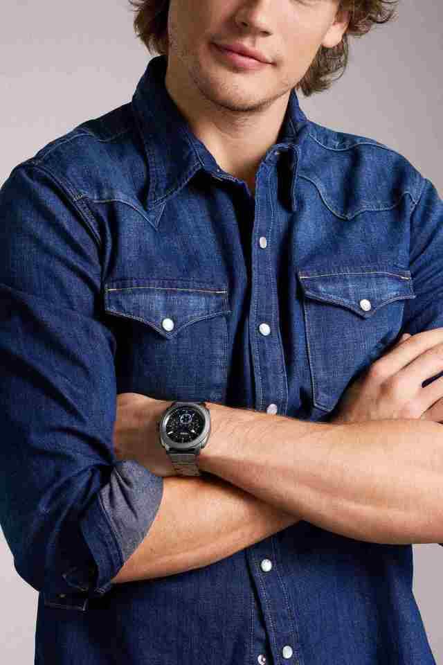 Fossil FS6098I Men's Quartz Chronograph Watch Black Dial Gunmetal Stainless Steel Strap