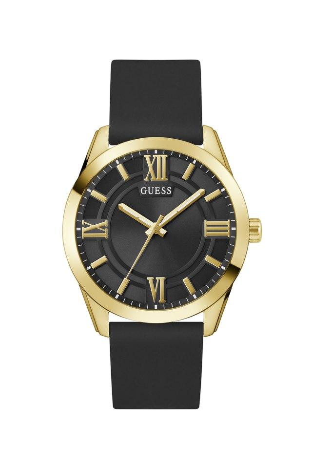 Guess GW0894G2 Men's Quartz Analog Watch Black Dial Black Silicone Strap