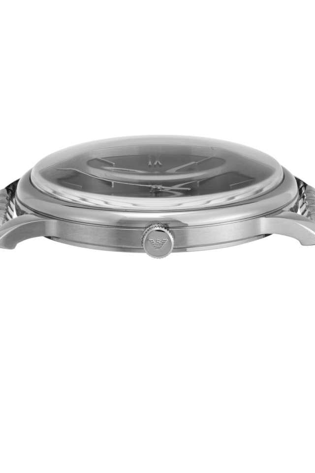 Emporio Armani AR11600 Minimalist Men's Black Dial Silver Stainless Steel Analog Watch