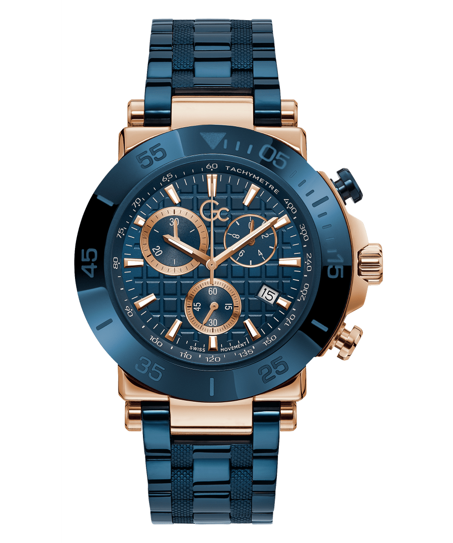 GC Y70001G7MF One Men's Swiss Made Blue Chronograph Watch