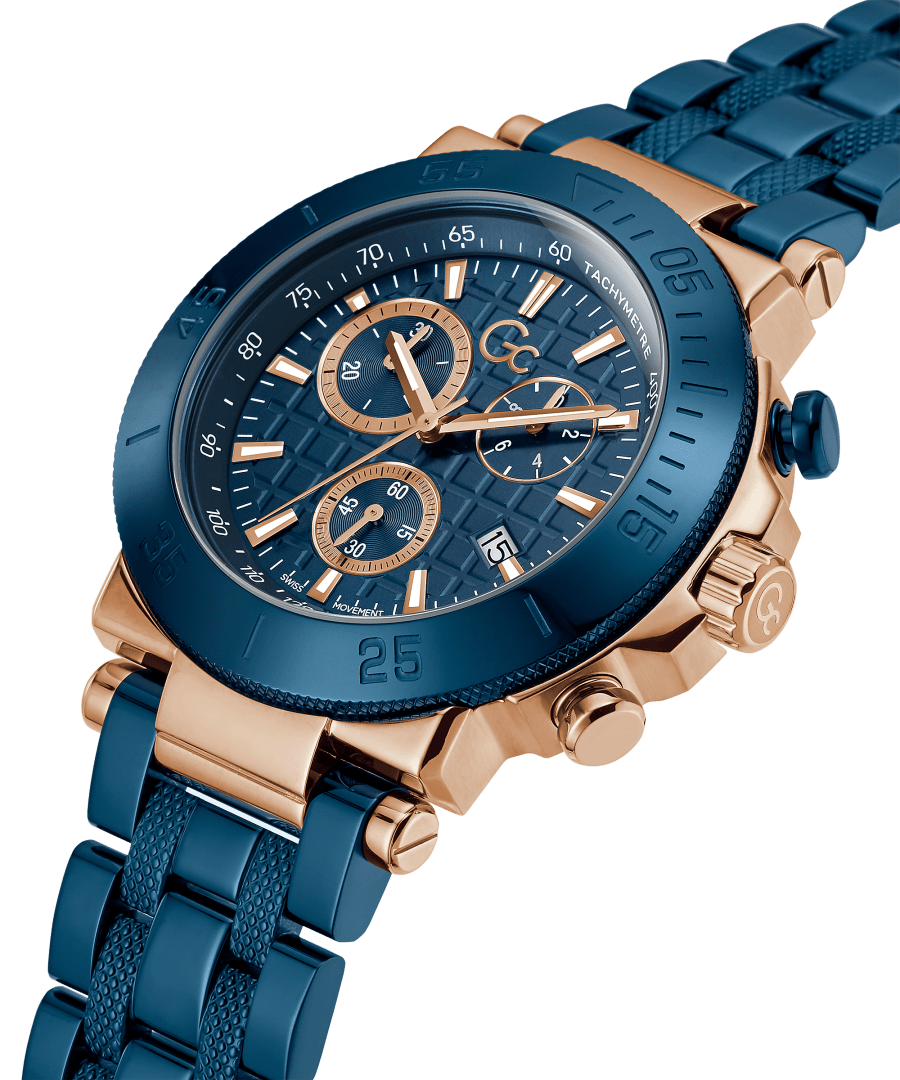 GC Y70001G7MF One Men's Swiss Made Blue Chronograph Watch