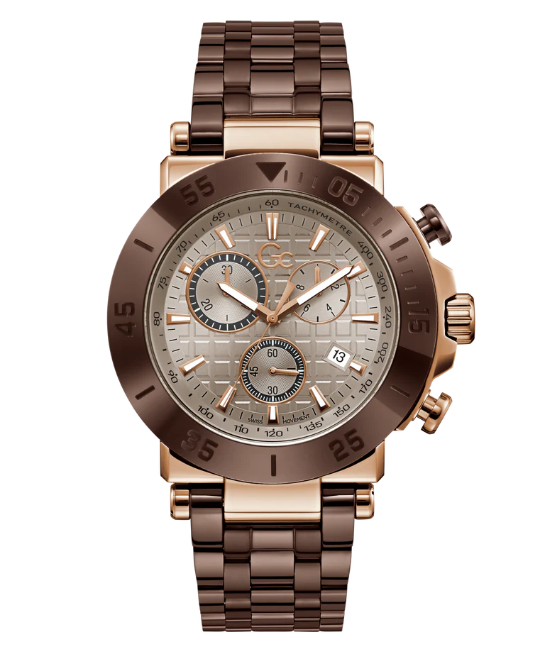 GC Y70010G1 One Sport Men's Swiss Made Beige Chronograph Watch