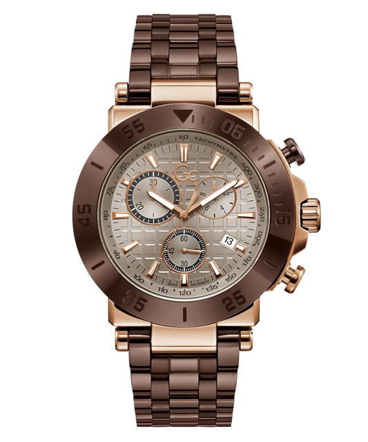 GC Y70010G1 One Sport Men's Swiss Made Beige Chronograph Watch