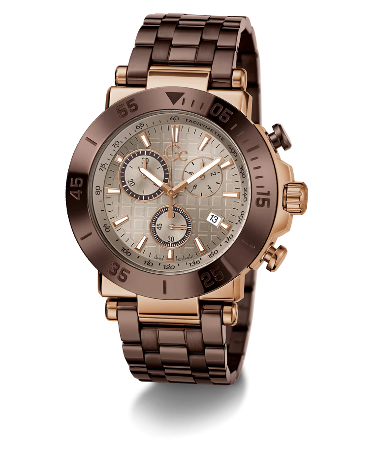 GC Y70010G1 One Sport Men's Swiss Made Beige Chronograph Watch