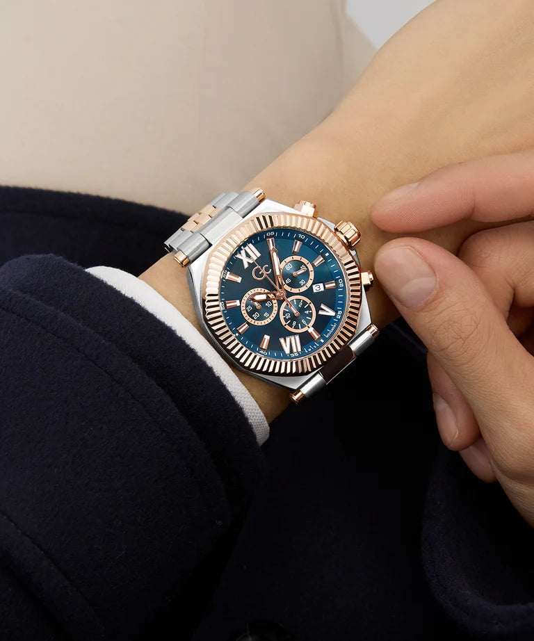 GC Z66002G7 Atlas Chrono Men's Swiss Made Blue Chronograph Watch