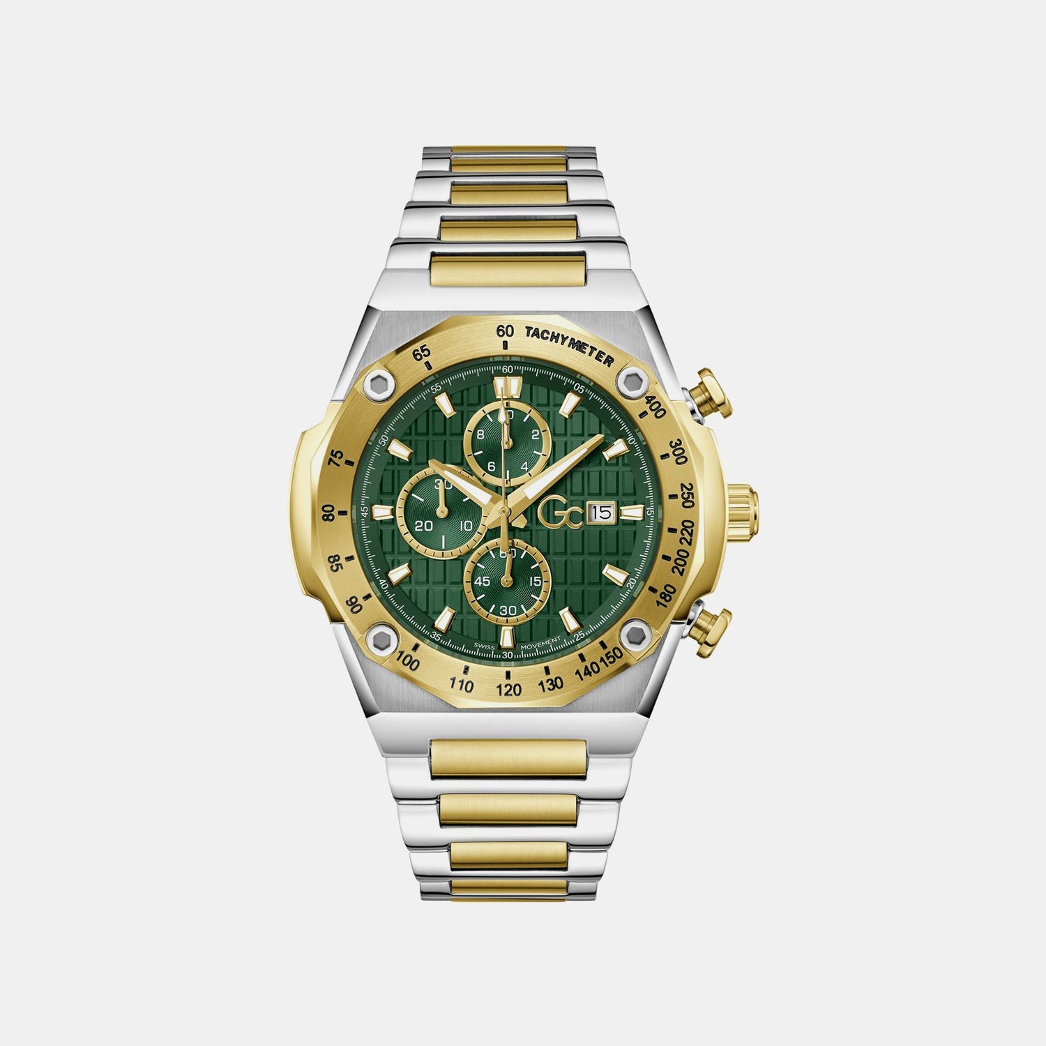 GC Z68006G9 IdolSport Chrono Men's Swiss Made Green Chronograph Watch