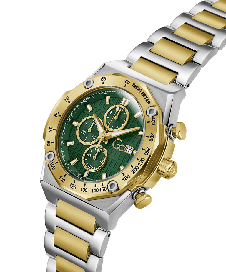 GC Z68006G9 IdolSport Chrono Men's Swiss Made Green Chronograph Watch