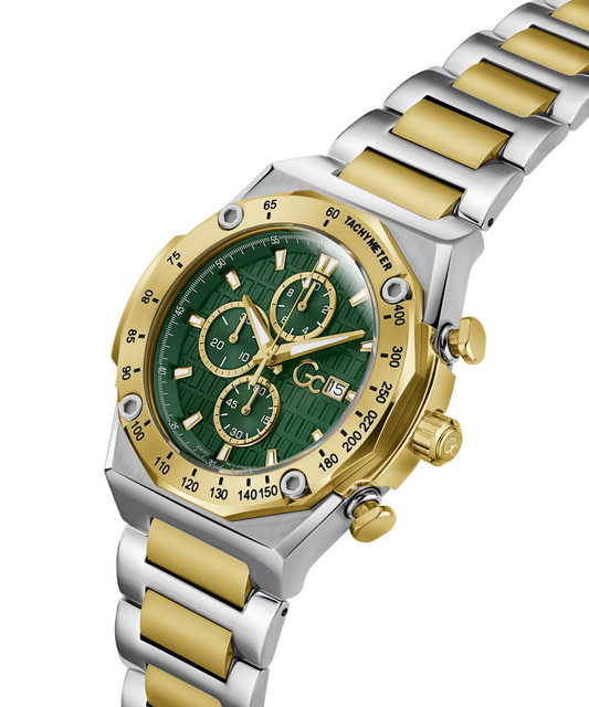 GC Z68006G9 IdolSport Chrono Men's Swiss Made Green Chronograph Watch