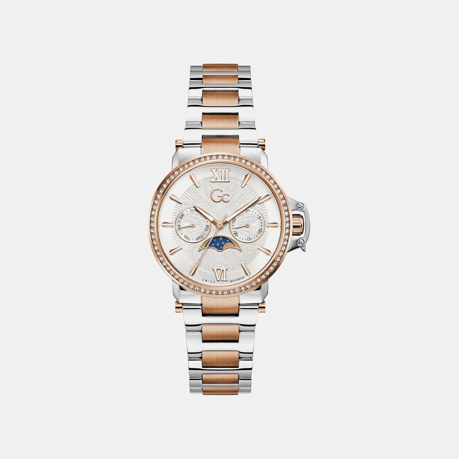 GC Z69002L1 MoonChic Women's Swiss Made Moon Phase Analog Watch