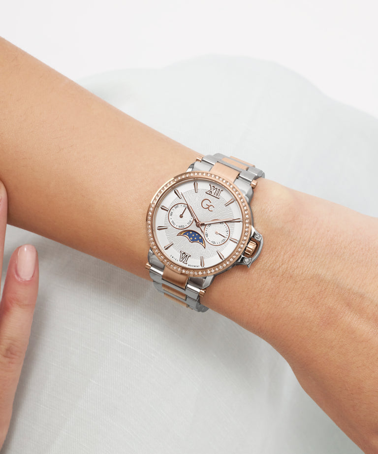 GC Z69002L1 MoonChic Women's Swiss Made Moon Phase Analog Watch